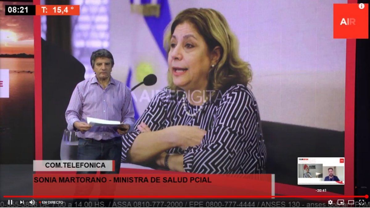 Martorano en la charla de ayer con Luis Mino