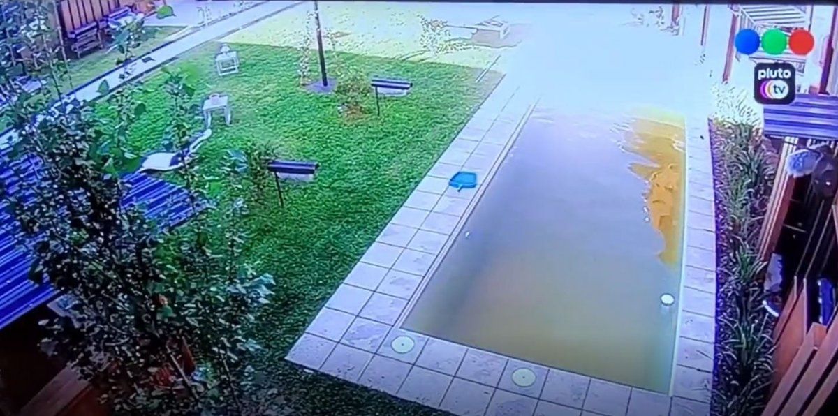 La pileta de Gran Hermano está hecha un asco.