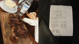 altText(Fue a la parrilla Jazmín en Flores, pidió un bife mariposa y mostró el ticket final)}