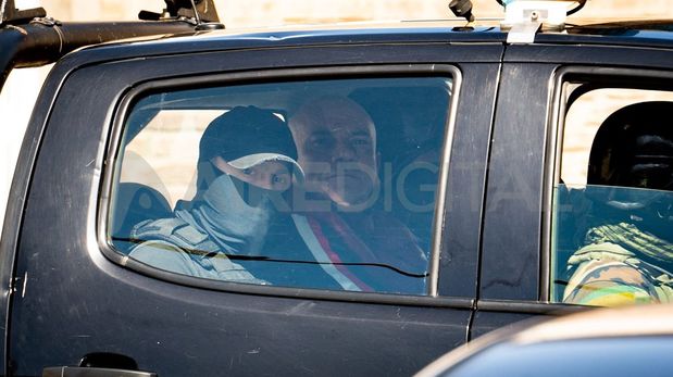 Nano Leiva, cuando fue detenido y trasladado al gabinete de identificaciones.&nbsp;