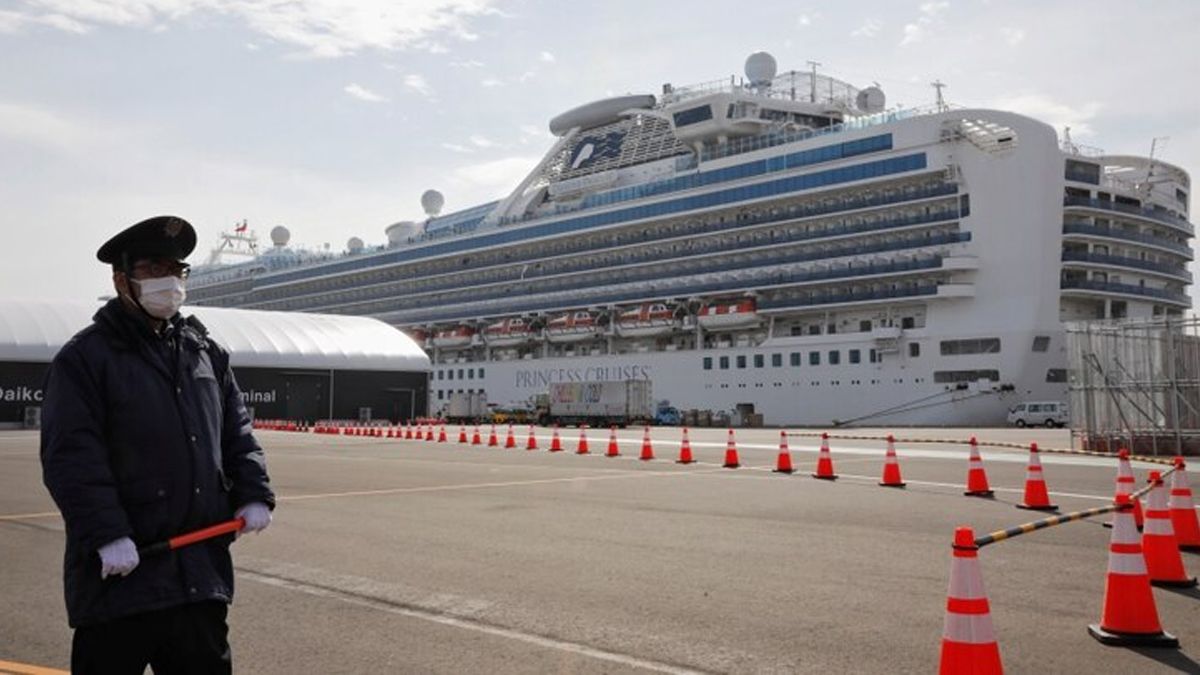 542 son los contagiados de coronavirus en el crucero en cuarentena en Japón
