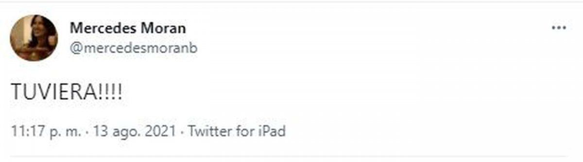 Mercedes Morán atenta a “La Voz Argentina”.