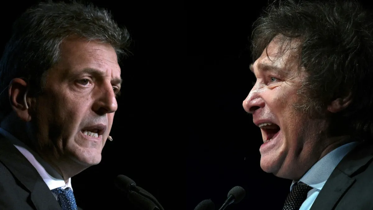 Sergio Massa y Javier Milei debatirán este domingo a partir de las 21. Sergio Massa y Javier Milei debatirán este domingo a partir de las 21.