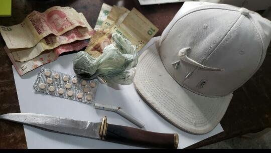 Los elementos encontrados en la requisa realizada en una casa de Santa Fe 250.