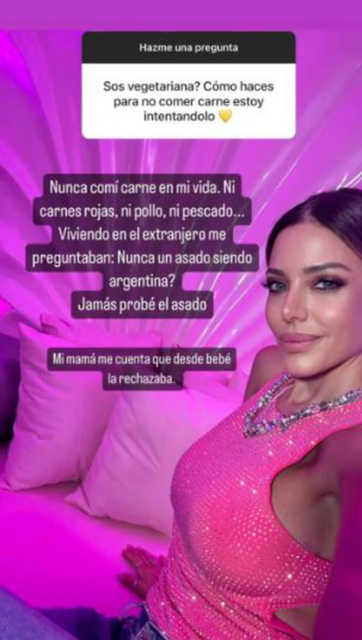 Evangelina Anderson reveló su estricta dieta para mantener su figura. Evangelina Anderson reveló su estricta dieta para mantener su figura.