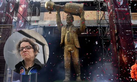 La artista que realizó la estatua de Marcelo Gallardo, Mercedes Savall habló tras la polémica. La artista que realizó la estatua de Marcelo Gallardo, Mercedes Savall habló tras la polémica.
