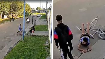 Rojas: intentó asustar a un nene con su moto, lo chocó y arrastró varios metros por el asfalto