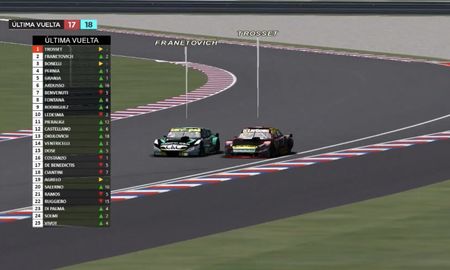 Nicol&aacute;s Trosset gan&oacute; su segunda carrera del TC virtual, Copa Monster Energy.