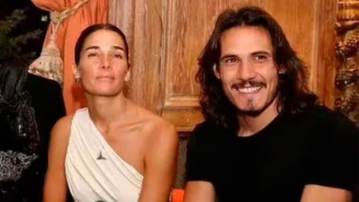 Juana Viale y Edinson Cavani tuvieron un acercamiento en Uruguay.