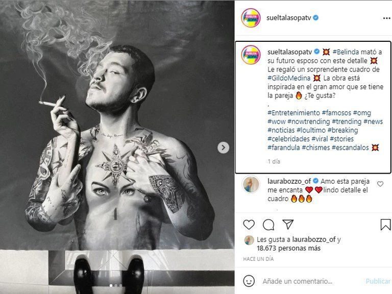 El regalo de Belinda a Christian Nodal.