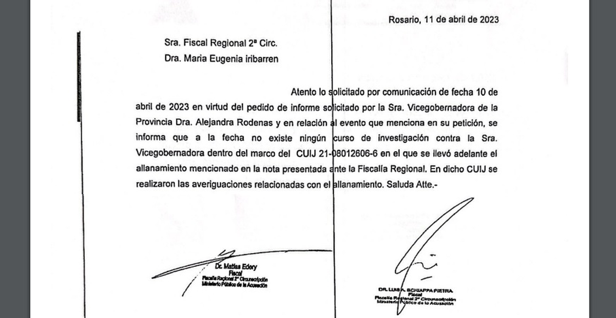 La respuesta de los fiscales Edery y Schiappa Pietra ante el pedido de información de la fiscal Iribarren.