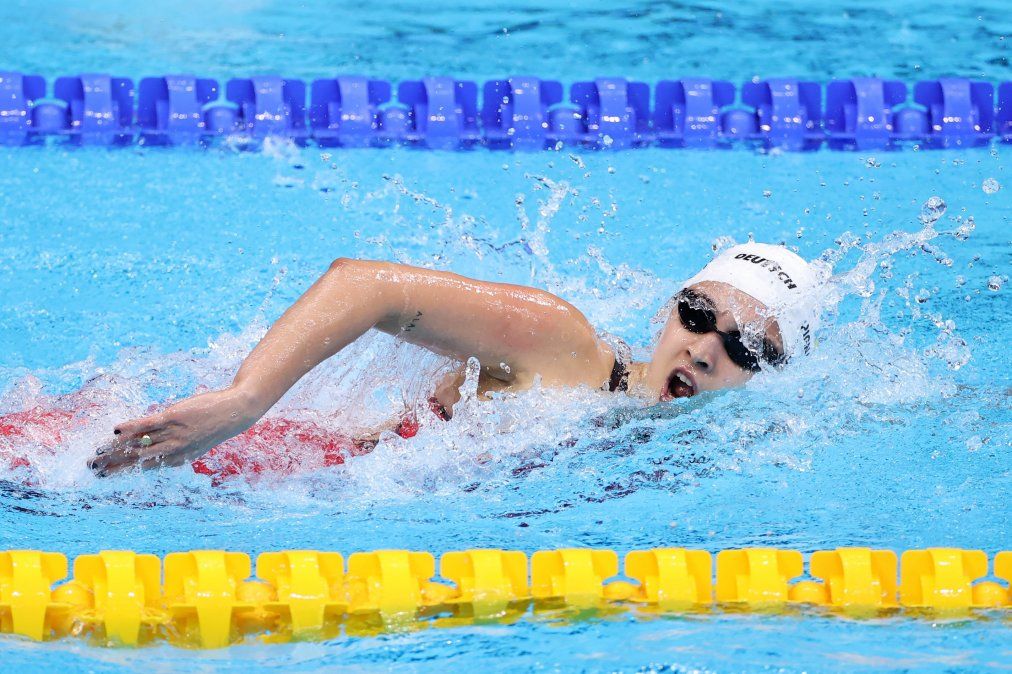 Delfina Pignatiello debutó en los Juegos Olímpicos de Tokio en la prueba de 1.500 metros libre