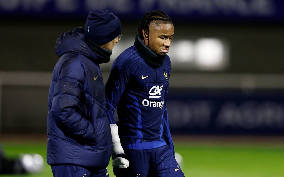 Christopher Nkunku se lesionó en el último entrenamiento de Francia y se perderá el Mundial Qatar 2022.