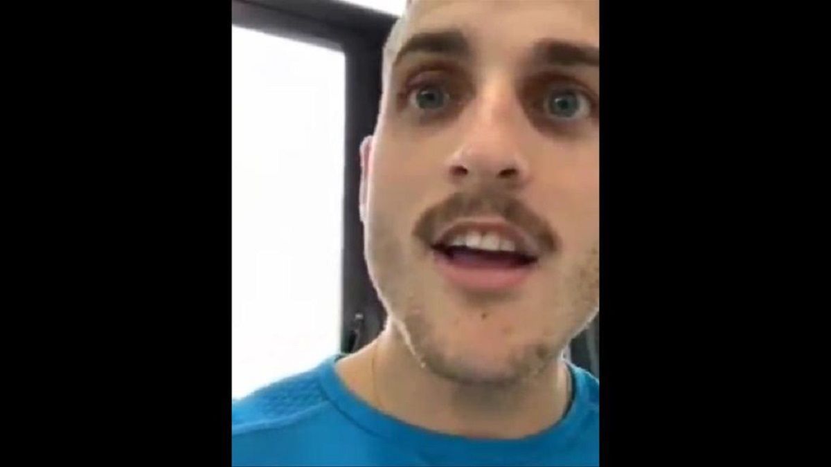 El joven regresaba de Estados Unidos cuando grab&oacute; los videos que generaron temor.&nbsp;