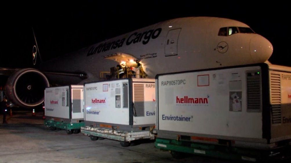 Uno de los envíos de Sinopharm.