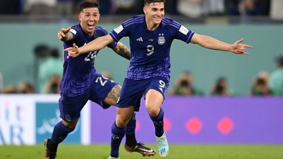 Así fue el gol de Julián Álvarez, para poner Argentina 2-Polonia 0