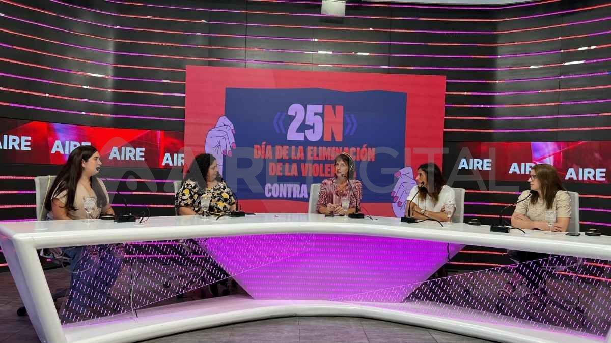 El panel de AIRE en ocasión del Día Internacional de la Eliminación de la Violencia contra la Mujer.
