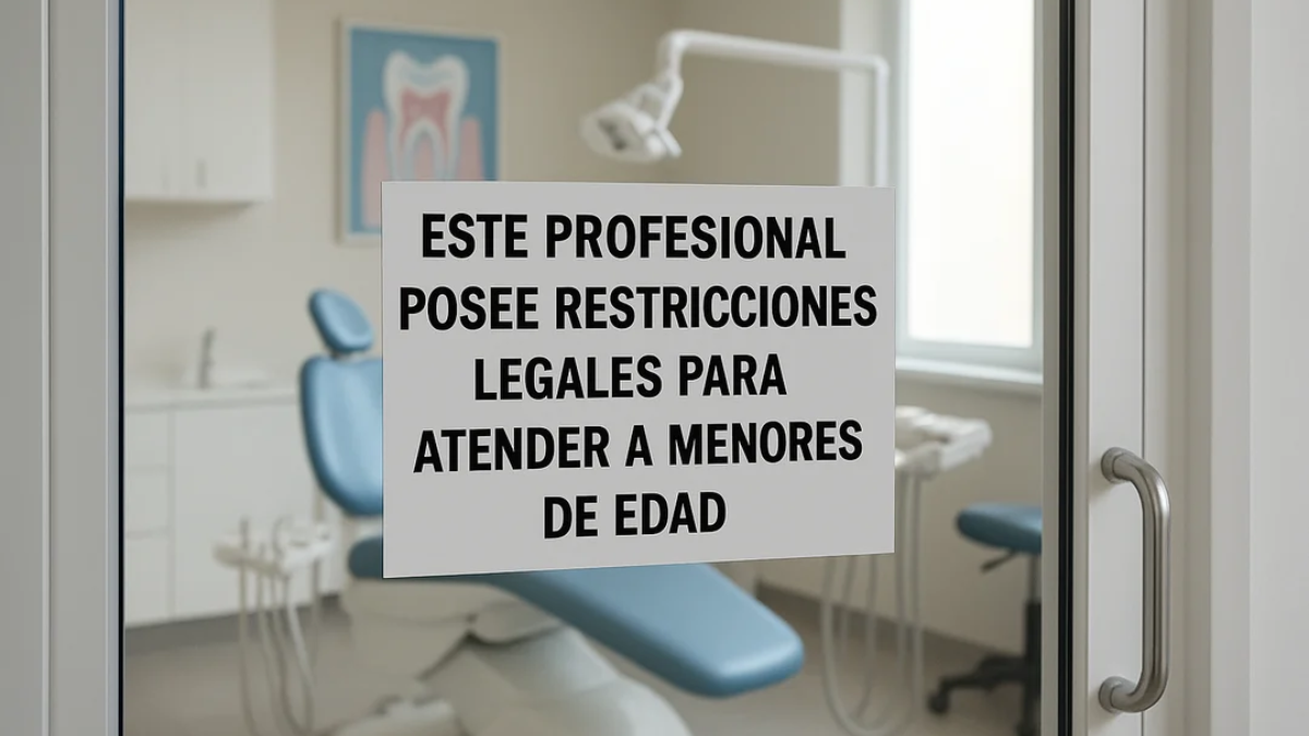 Inhabilitación: El odontólogo condenado por abuso sexual no podrá atender a pacientes menores de edad.