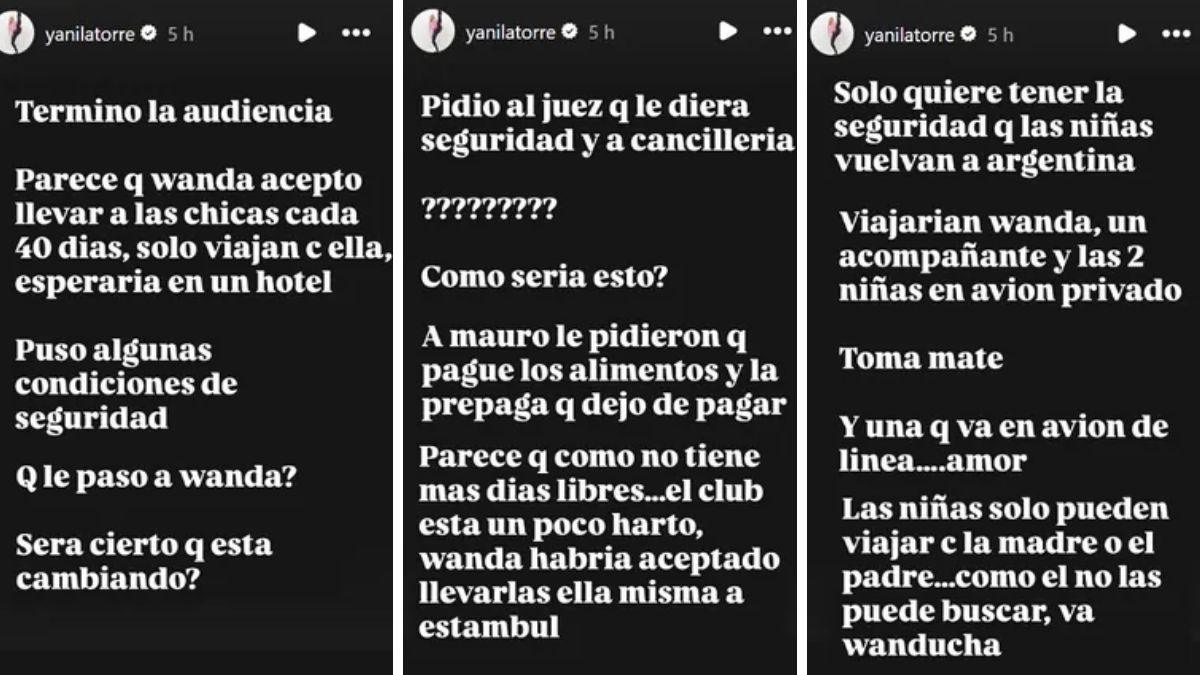 Yanina Latorre contó todo a través de sus historias de Instagram. Yanina Latorre contó todo a través de sus historias de Instagram. 