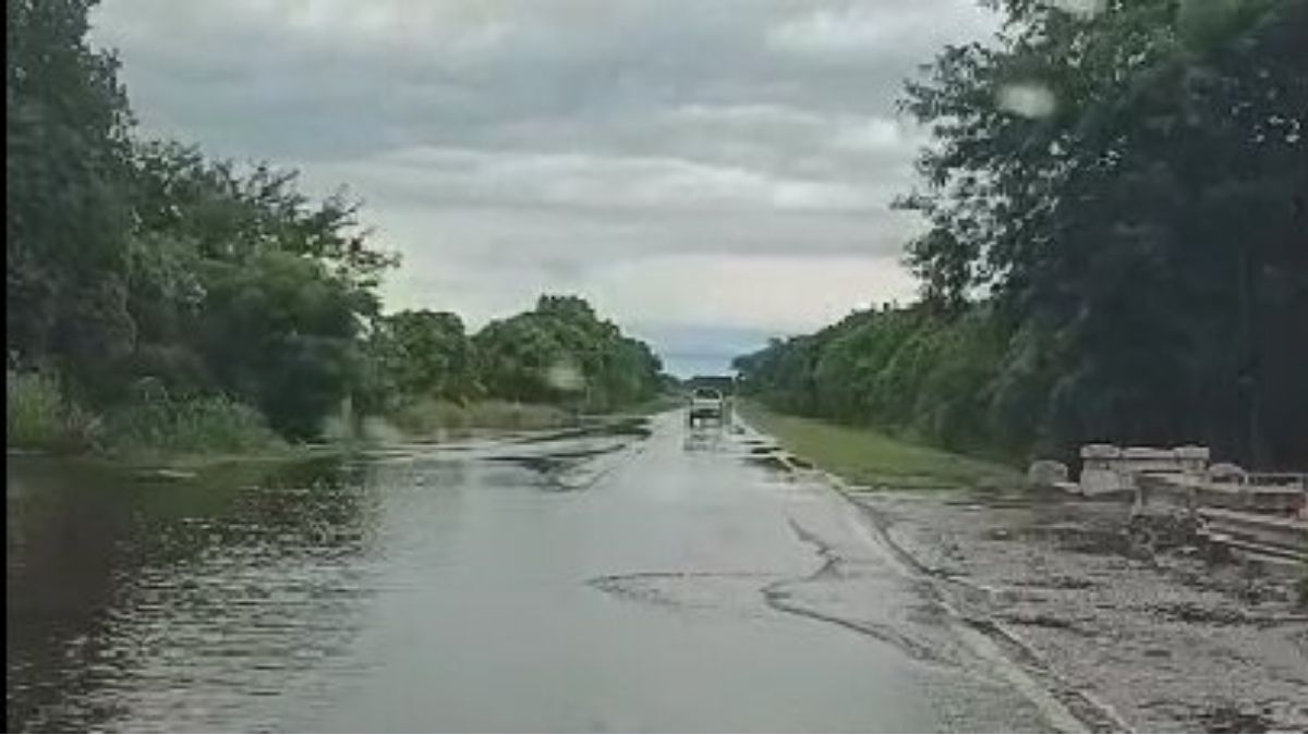As&iacute; estaba la Ruta Nacional 11 en horas de la tarde-noche de este jueves.