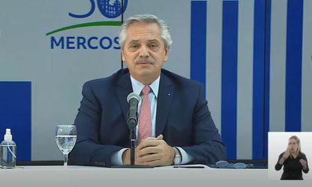 Alberto Fernández en la Cumbre del Mercosur este jueves, Alberto Fernández en la Cumbre del Mercosur este jueves,