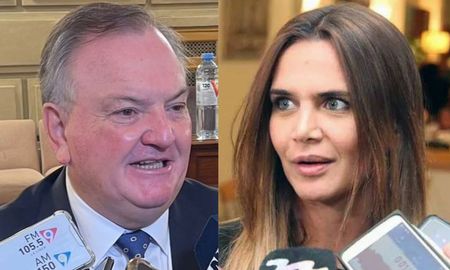 El senador Felipe Michlig cruzó a la diputada Amalia Granata. El senador Felipe Michlig cruzó a la diputada Amalia Granata.