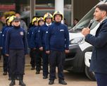 Pullaro supervisó el avance del nuevo Centro de Entrenamiento y Capacitación de la Federación Santafesina de Asociaciones de Bomberos Voluntarios, una obra estratégica que demanda a la Provincia más de 5.600 millones de pesos y que aspira a convertirse en el mayor espacio de formación del país. Pullaro supervisó el avance del nuevo Centro de Entrenamiento y Capacitación de la Federación Santafesina de Asociaciones de Bomberos Voluntarios, una obra estratégica que demanda a la Provincia más de 5.600 millones de pesos y que aspira a convertirse en el mayor espacio de formación del país.