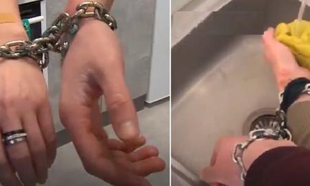 Se encadenaron para hacer todos juntos y su historia se hizo viral: Locura de amor Se encadenaron para hacer todos juntos y su historia se hizo viral: Locura de amor