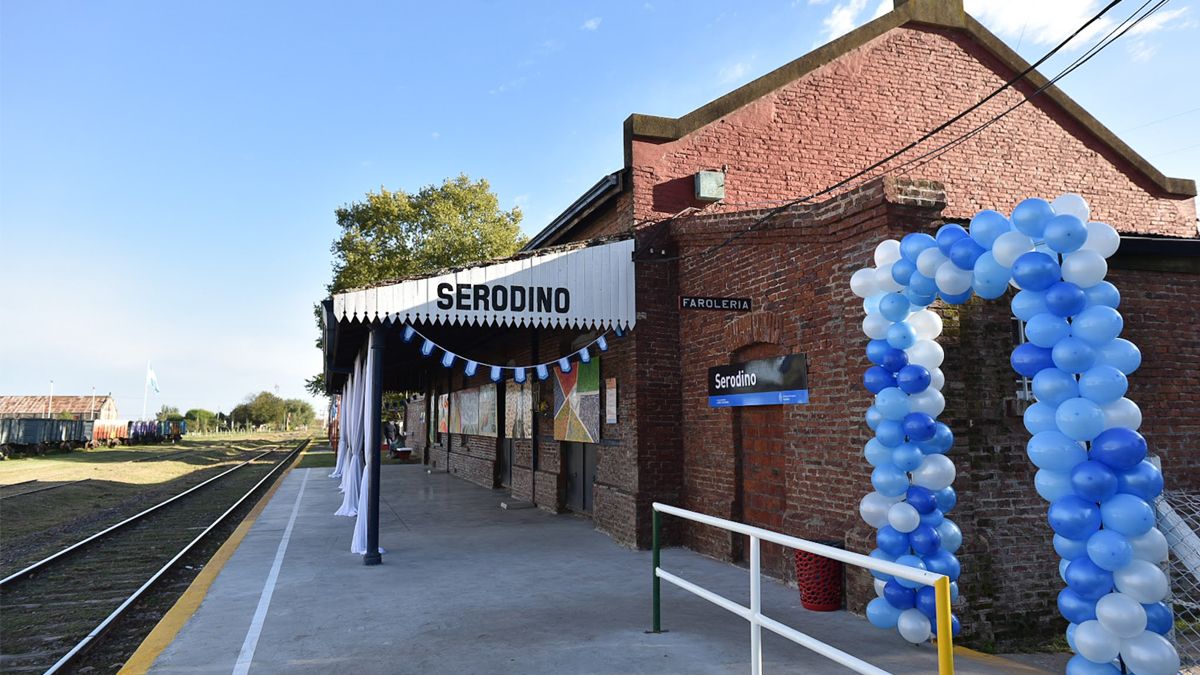 La estación de Serodino se reestableció como parada del servicio El Tucumano