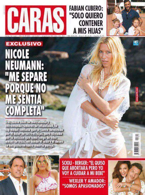 Nicole Neumann se había desenamorado mucho antes de pedirle el divorcio al deportista.