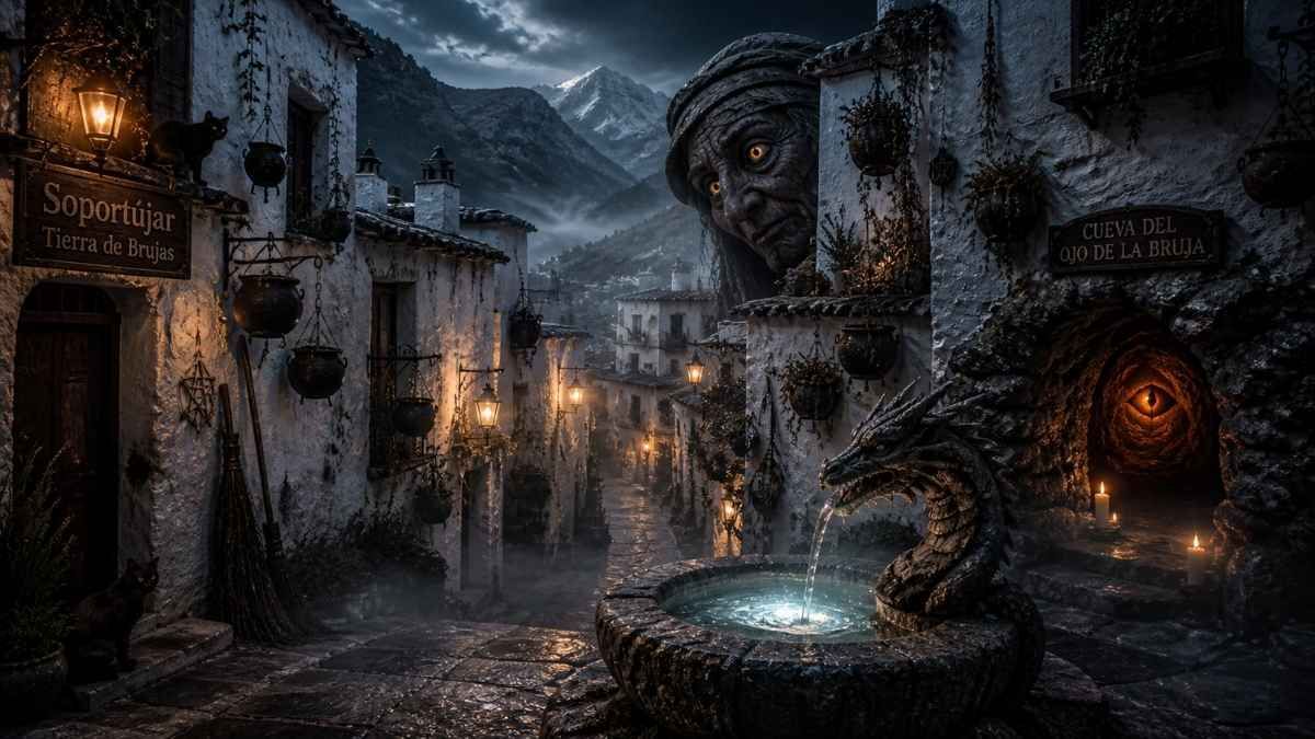 Cada callejón de Soportújar rinde homenaje a las leyendas que sus antepasados trajeron del norte de España.