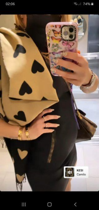 La foto de la panza de Jesica Cirio que despertó los rumores de su segundo embarazo. 