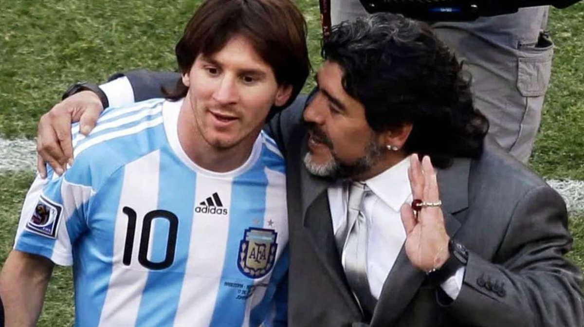 Lionel Messi recordó a Diego Maradona.