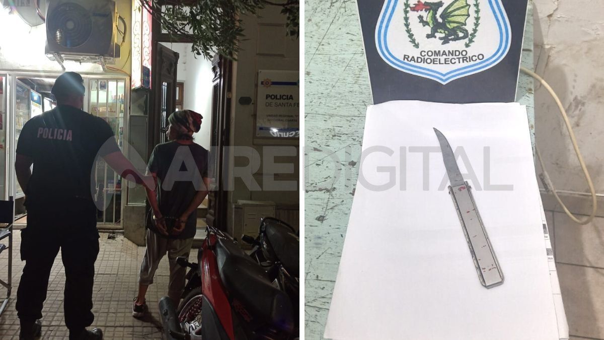 Un hombre de 35 años detenido por amenazar a limpiavidrios con un arma blanca