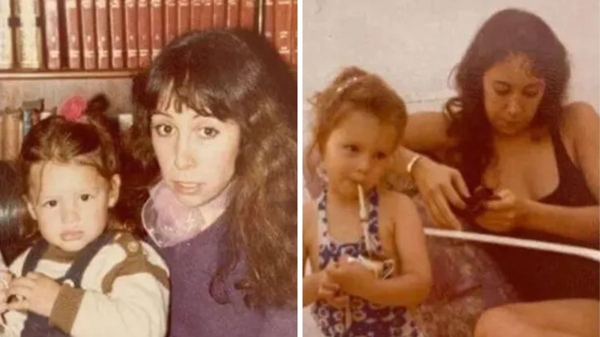 Los primeros años de Pampita junto a su madre, Thania Dos Santos. Los primeros años de Pampita junto a su madre, Thania Dos Santos.