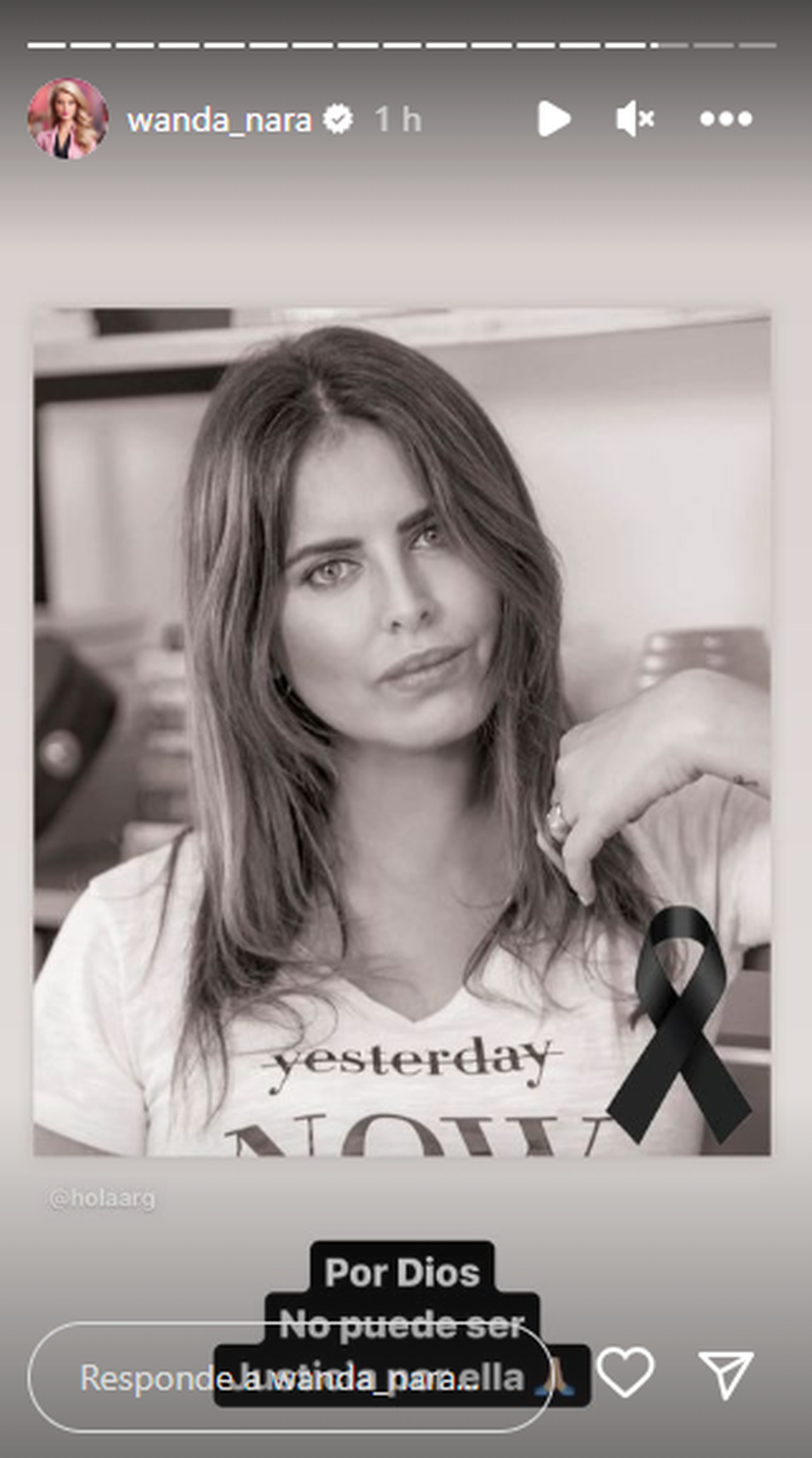 Wanda Nara compartió una imagen de Silvina Luna. Wanda Nara compartió una imagen de Silvina Luna.