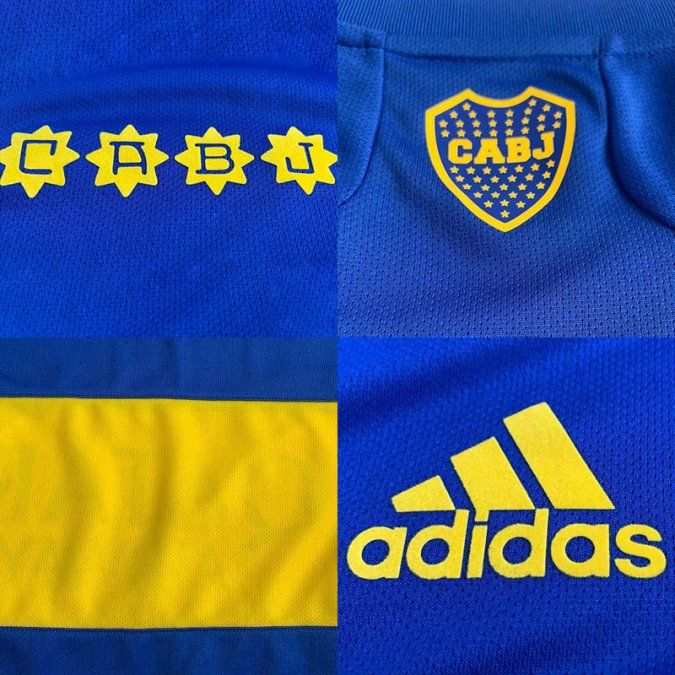 Algunos detalles de la nueva camiseta de Boca para la próxima temporada.