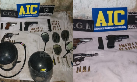 En los allanamientos los efectivos encontraron una gran cantidad de armas y dinero. En los allanamientos los efectivos encontraron una gran cantidad de armas y dinero.