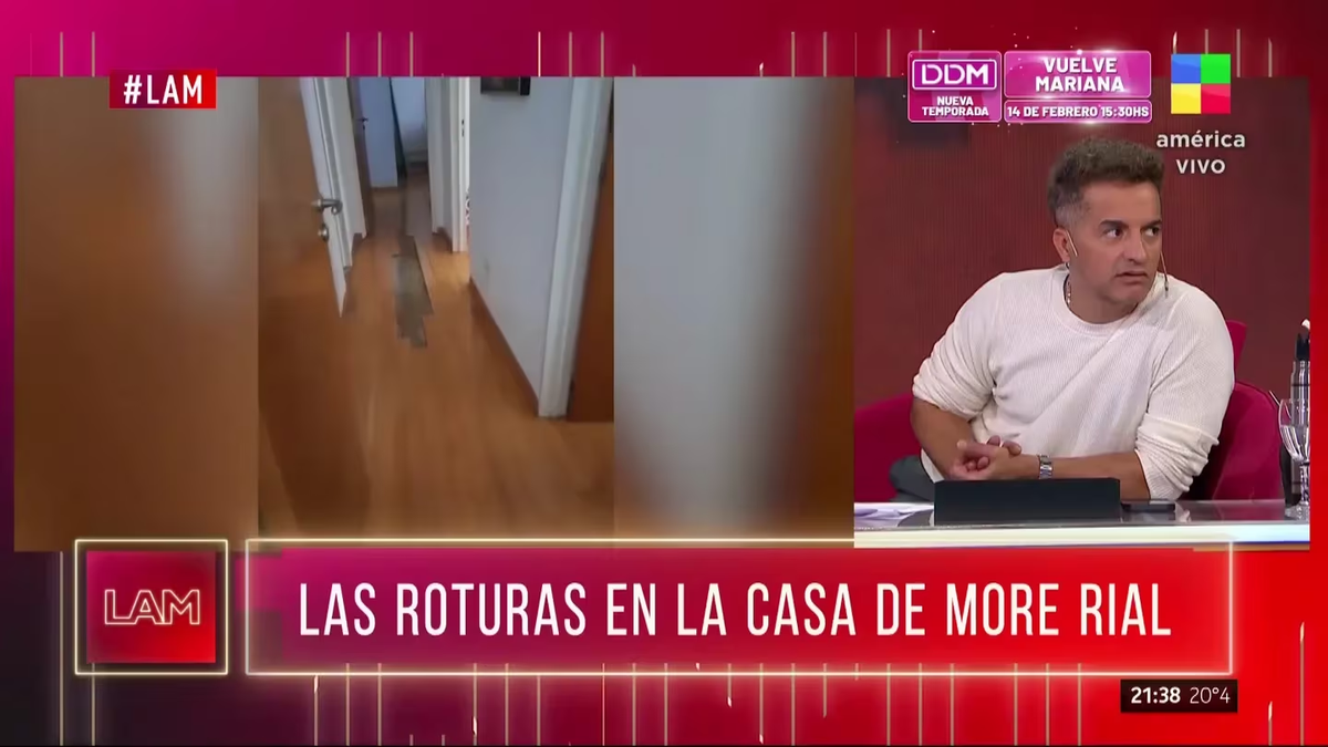 Ángel de Brito reveló los destrozos que dejó Morena Rial en su departamento. Ángel de Brito reveló los destrozos que dejó Morena Rial en su departamento.