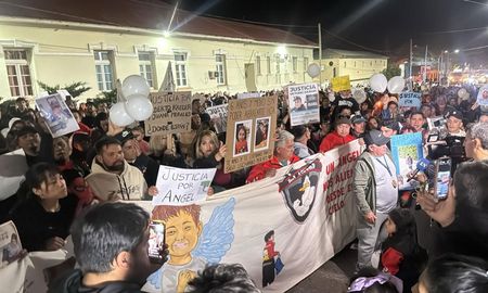 Manifestación en pedido de justicia por el crimen de Ángel López. Manifestación en pedido de justicia por el crimen de Ángel López.