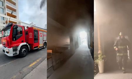 Un local de hamburguesas y comida rápida sufrió un incendio esta tarde. Un local de hamburguesas y comida rápida sufrió un incendio esta tarde.