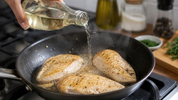 Por qué recomiendan agregar vinagre al cocinar pechuga de pollo. Por qué recomiendan agregar vinagre al cocinar pechuga de pollo.