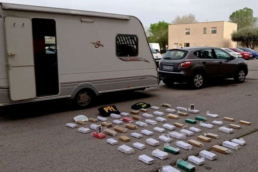 Desbarataron una banda que intentaba traficar 71 kilos de cocaína desde Argentina hacia Barcelona