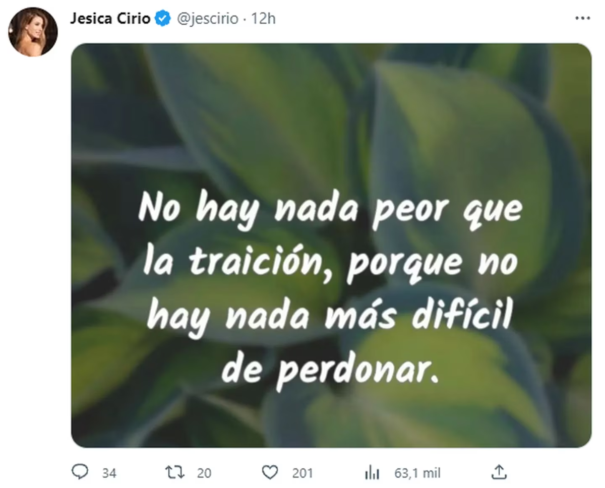 Jésica Cirio estalló de furia al ver a su ex, Martín Insaurralde en el acto de Cristina Kirchner.