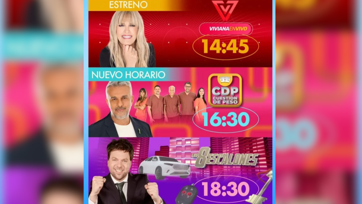 Así quedan las nuevas tardes de El Trece. Así quedan las nuevas tardes de El Trece.