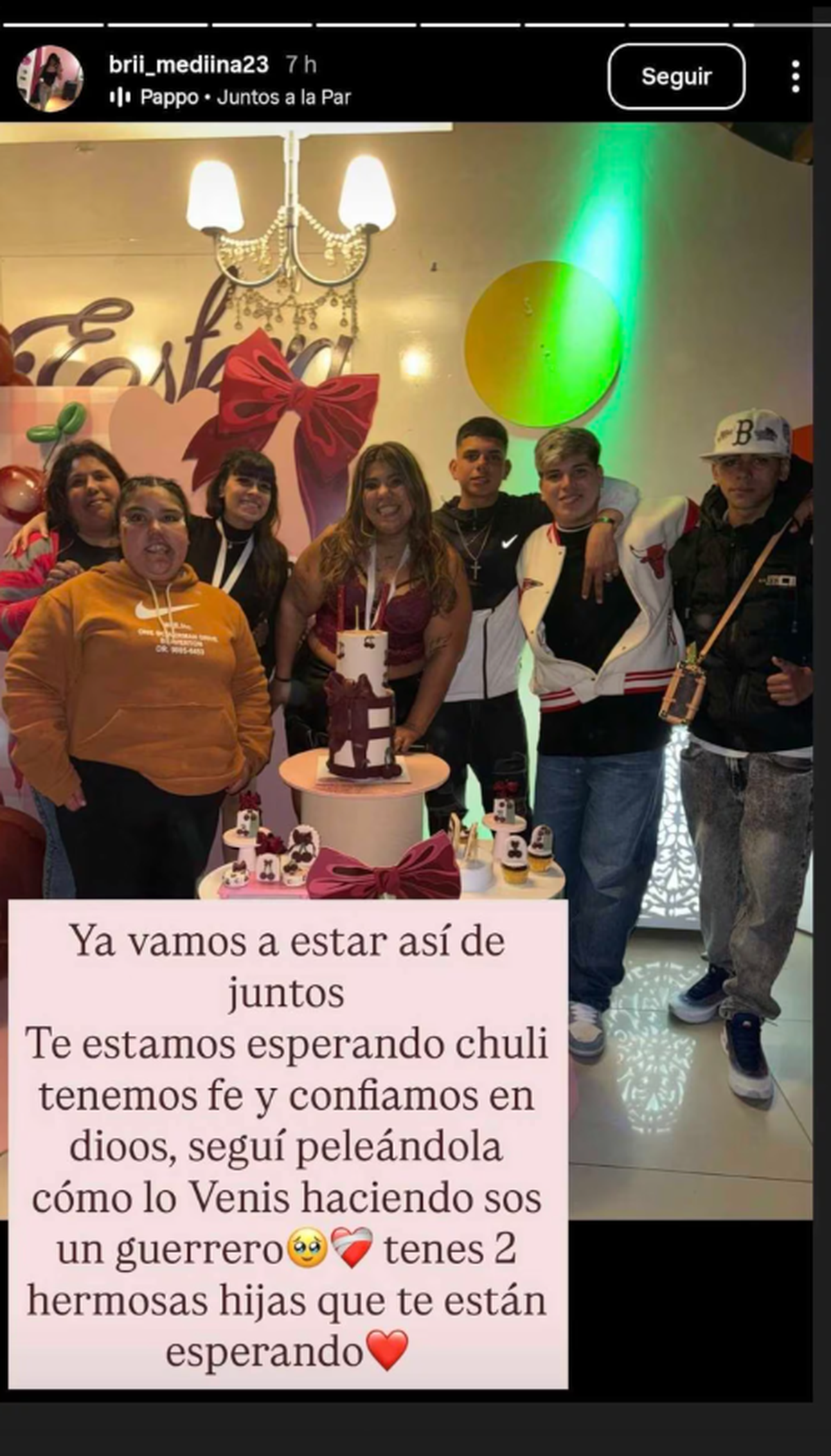 La hermana melliza de Thiago Medina pidió fuerzas por su salud con un emotivo posteo. La hermana melliza de Thiago Medina pidió fuerzas por su salud con un emotivo posteo.