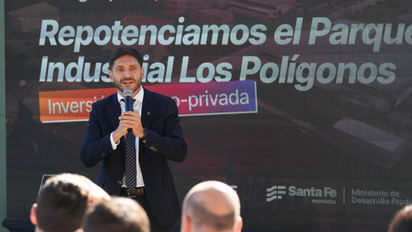 Pullaro inauguró una obra energética en Los Polígonos para ampliar la producción y generar más empleo