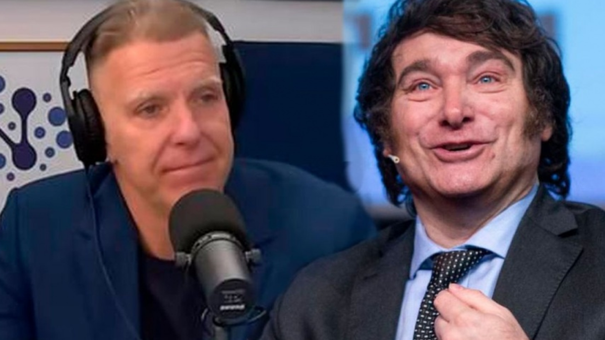 Y sí, man, laburo de presidente: Milei interrumpió una entrevista con Fantino en vivo para firmar un decreto