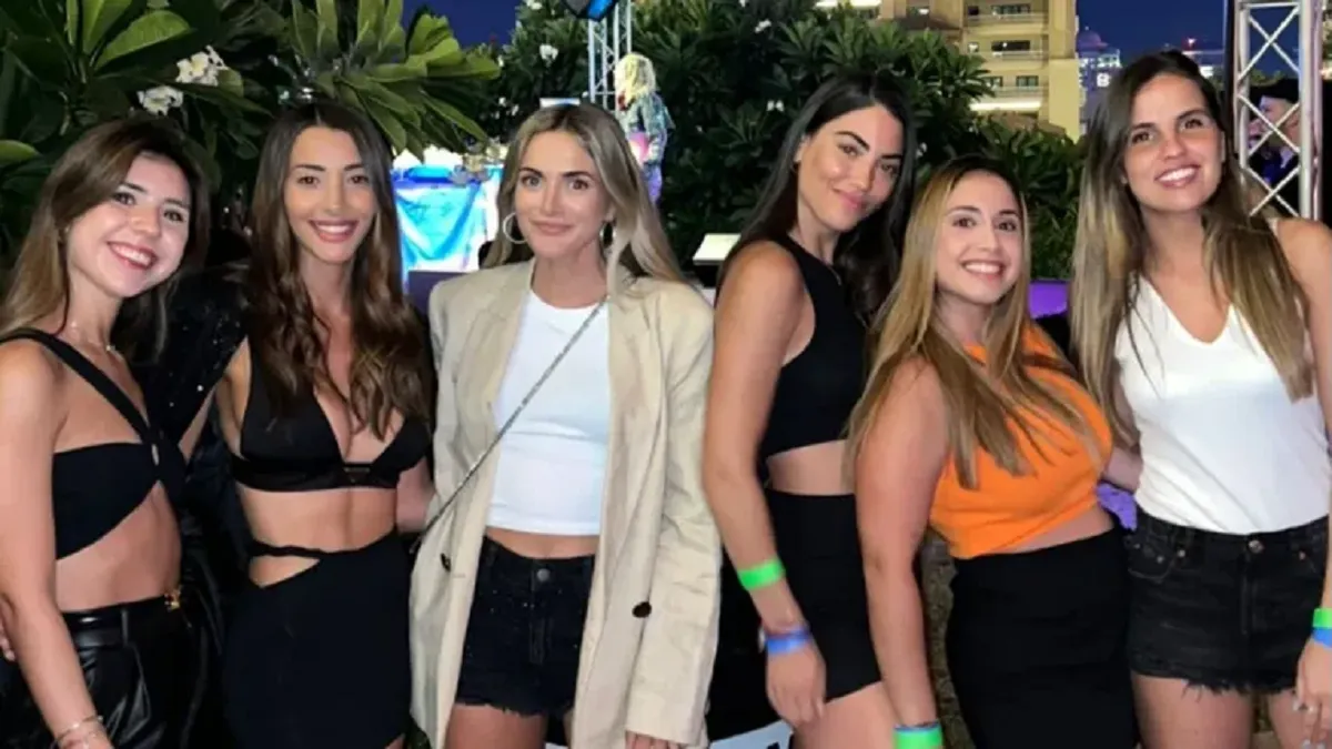 La cena de las parejas de los jugadores de la Selección Argentina en la previa de Croacia