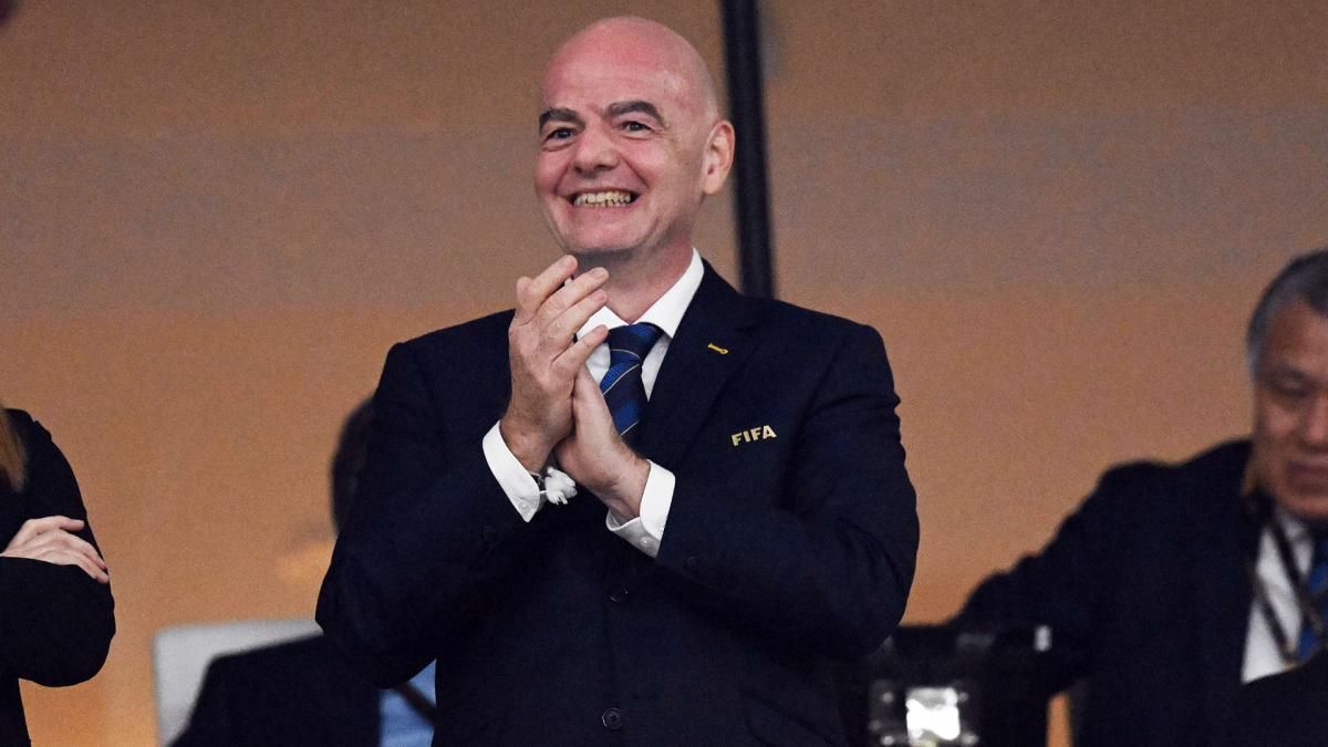 Gianni Infantino, presidente de la FIFA. Gianni Infantino, presidente de la FIFA.